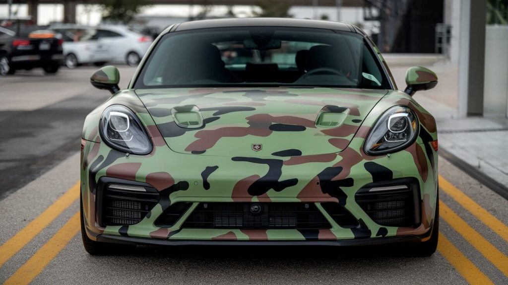 A photo of car with a car wrap