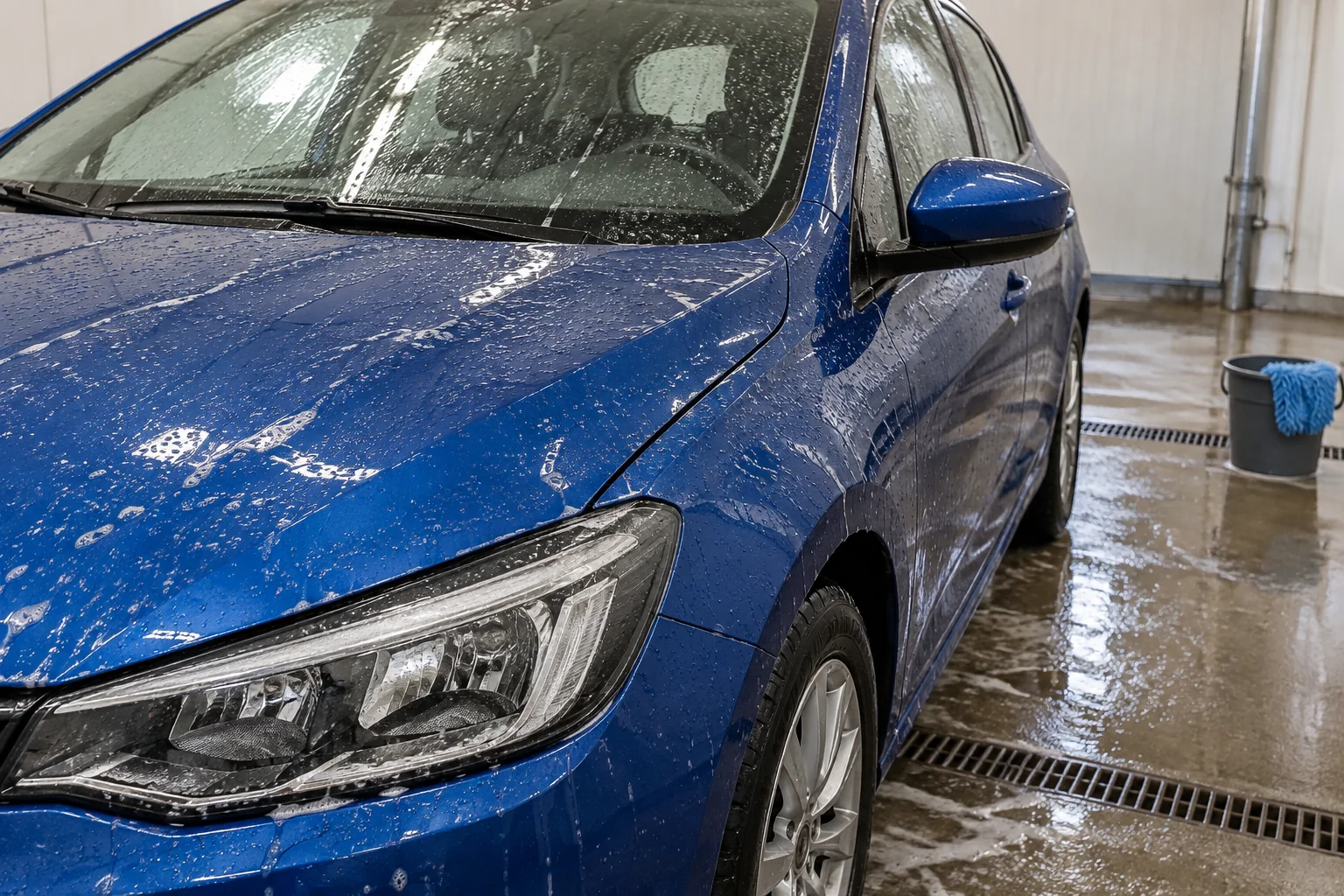 Vehicle washed as part of an ongoing gentle care routine